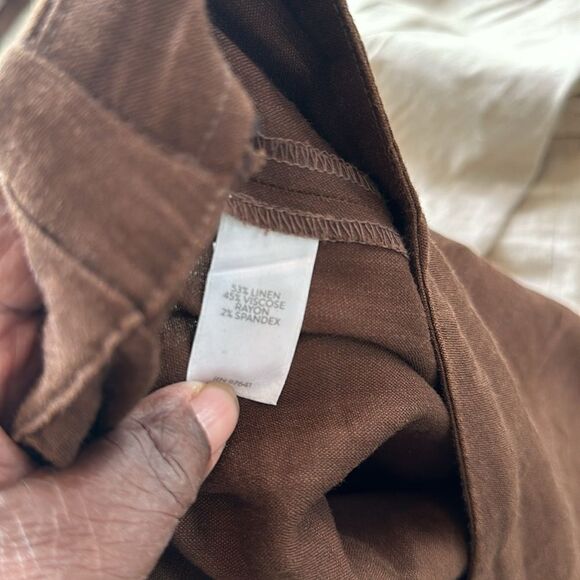 J. Jill Linen Stretch Petite Pants S/P - Picture 7 of 11